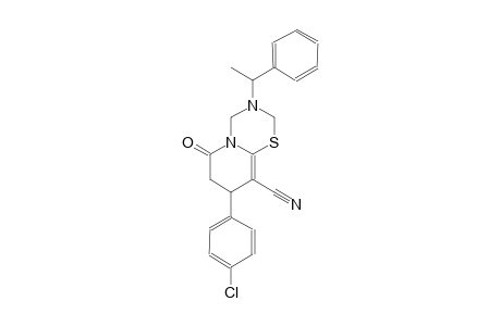 2H,6H-pyrido[2,1-b][1,3,5]thiadiazine-9-carbonitrile, 8-(4-chlorophenyl)-3,4,7,8-tetrahydro-6-oxo-3-(1-phenylethyl)-