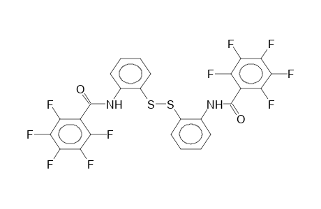 N,N'-BIS(PENTAFLUOROBENZOYL)-2,2'-DIAMINODIPHENYLDISULPHIDE