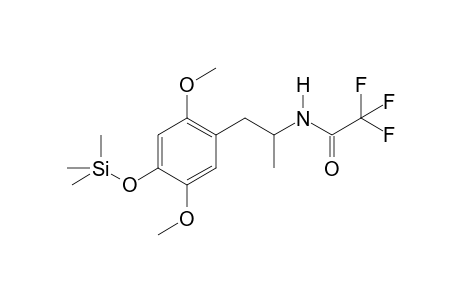 2,4,5-Trimethoxyamphetamine-A (-CH3) TMS TFA