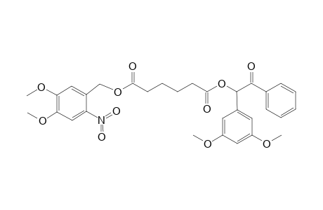 Adipic acid (4,5-Dimethoxy-2-nitrobenzyl) ester (3',5'-Dimethoxybenzoin) ester