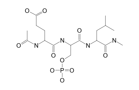 N-ALPHA-(ACETYL)-GLUTAMYL-O-PHOSPHOSERYLLEUCINE-N-METHYLAMIDE;AC-GLU-SER(PO3H2)-LEU-NHME