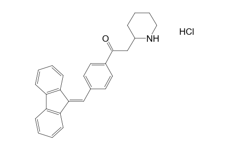 4'-(fluoren-9-ylidenemethyl)-2-(2-piperidyl)acetophenone, hydrochloride