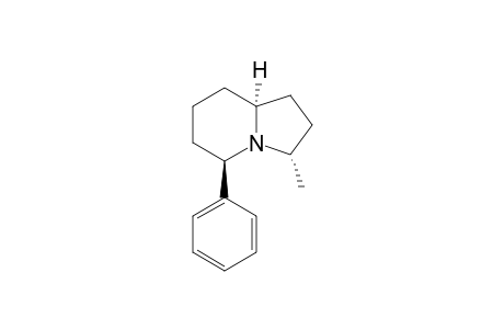 (3S,5R,7R,8aR)-(+)-3-Methyl-5-phenyloctahydroindolizine