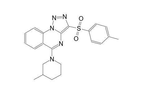 [1,2,3]triazolo[1,5-a]quinazoline, 3-[(4-methylphenyl)sulfonyl]-5-(3-methyl-1-piperidinyl)-