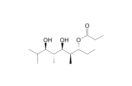 (3RS,4SR,5RS,6RS,7RS)-5,7-Dihydroxy-4,6,8-trimethylnonan-3-yl propionate