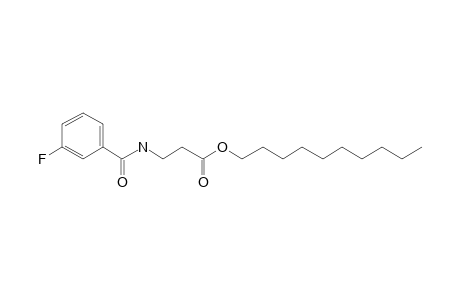 .beta.-Alanine, N-(3-fluorobenzoyl)-, decyl ester