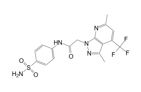 N-[4-(aminosulfonyl)phenyl]-2-[3,6-dimethyl-4-(trifluoromethyl)-1H-pyrazolo[3,4-b]pyridin-1-yl]acetamide