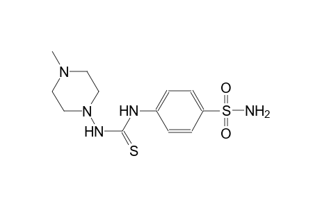 4-({[(4-methyl-1-piperazinyl)amino]carbothioyl}amino)benzenesulfonamide