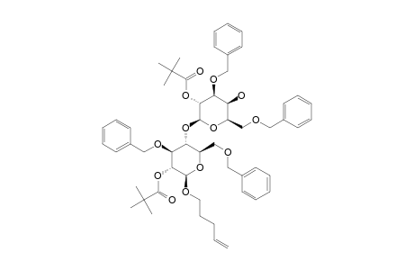 N-PENTENYL-3,6-DI-O-BENZYL-2-O-PIVALOYL-BETA-D-GALACTOPYRANOSYL-(1->4)-3,6-DI-O-BENZOYL-2-O-PIVALOYL-BETA-D-GLUCOPYRANOSIDE