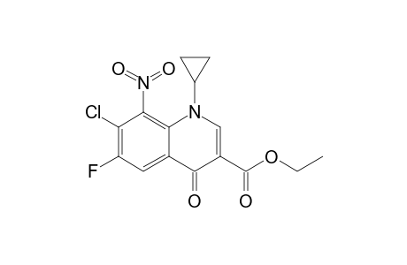 ETHYL-7-CHLORO-1-CYCLOPROPYL-6-FLUORO-8-NITRO-4-OXO-1,4-DIHYDROQUINOLINE-3-CARBOXYLATE