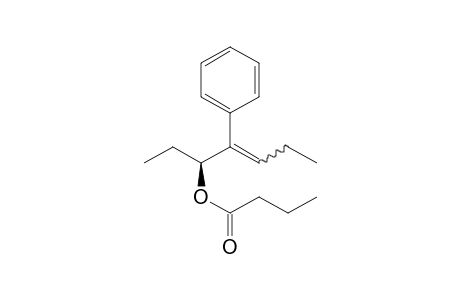 [(1S)-1-ethyl-2-phenyl-pent-2-enyl] butanoate