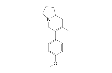 6-(4'-methoxyphenyl)-7-methyl-delta(6,7)-dehydroindolizidine