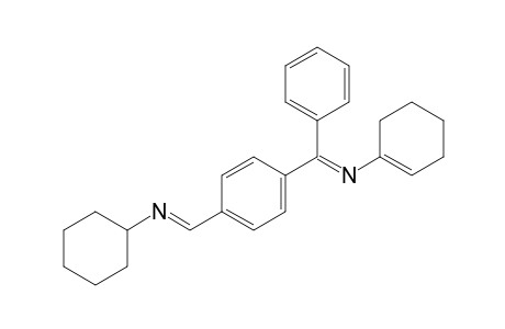 Cyclohex-1-enyl[(4-cyclohexyliminomethylphenyl)benzylidene]amine