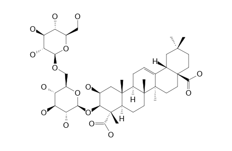 3-O-BETA-D-GLUCOPYRANOSYL-(1->6)-BETA-D-GLUCOPYRANOSYL-2-BETA,3-BETA-DIHYDROXY-OLEAN-12-EN-23-ALPHA,28-DIOIC_ACID