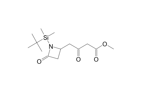 4-[1-(tert-Butyl-dimethyl-silanyl)-4-oxo-azetidin-2-yl]-3-oxo-butyric acid methyl ester