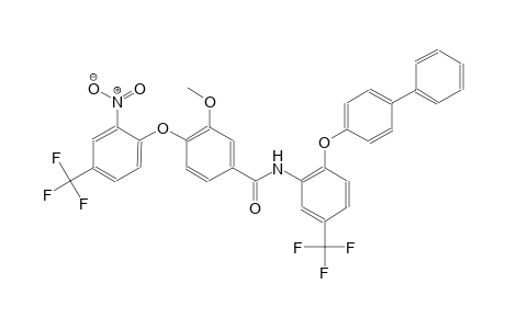 benzamide, N-[2-([1,1'-biphenyl]-4-yloxy)-5-(trifluoromethyl)phenyl]-3-methoxy-4-[2-nitro-4-(trifluoromethyl)phenoxy]-