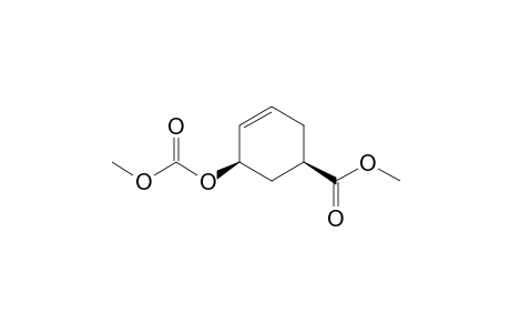 (1R,5R)-5-carbomethoxyoxycyclohex-3-ene-1-carboxylic acid methyl ester