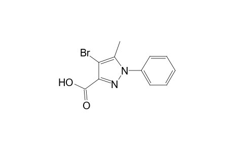 4-Bromanyl-5-methyl-1-phenyl-pyrazole-3-carboxylic acid