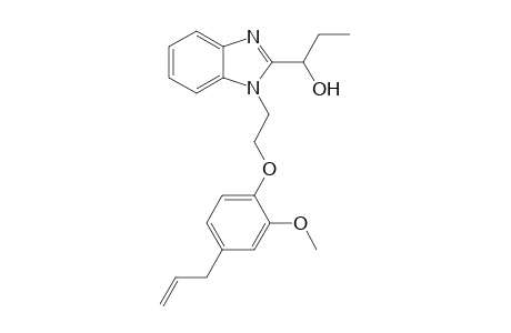 1-(1-{2-[2-methoxy-4-(prop-2-en-1-yl)phenoxy]ethyl}-1H-1,3-benzodiazol-2-yl)propan-1-ol