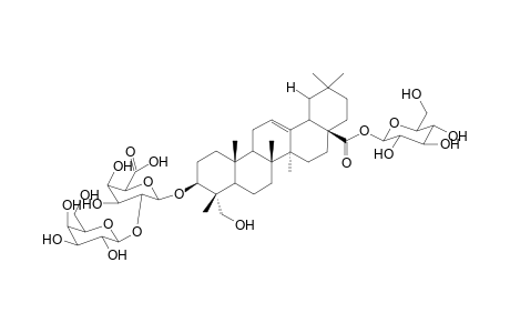 IIexoside XLIX (3-O-.beta.,D-galactopyranosyl(1-2)-.beta.,D-glucuronopyranosyl, 28-O-.beta.,D-glucopyranosyl hederagenin)