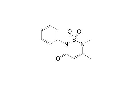 1,1-diketo-5,6-dimethyl-2-phenyl-1,2,6-thiadiazin-3-one
