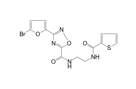 1,2,4-Oxadiazole-5-carboxamide, 3-(5-bromo-2-furanyl)-N-[2-[(2-thienylcarbonyl)amino]ethyl]-