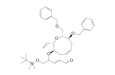 (2E,2'S,3'R,5'Z,8'S,9'R)-4-{(8'-Benzyloxy-9'-benzyloxymethyl-2'-vinyl-2',3',4',7',8',9'-hexahydrooxonin-3'-yl)oxy}-5-(tert-butyldimethylsilyloxy)-2-pentenal