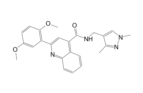 2-(2,5-dimethoxyphenyl)-N-[(1,3-dimethyl-1H-pyrazol-4-yl)methyl]-4-quinolinecarboxamide