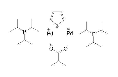 Mu-(Cyclopentadienyl)-Mu-isobutyrato-bis(triisopropylhosphan)dipalladium(I)