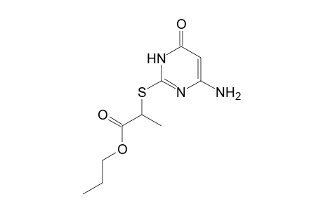 Propyl 2-[(4-amino-6-oxo-1H-pyrimidin-2-yl)sulfanyl]propanoate