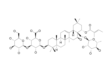 ALTERNOSIDE-III;CHICHIPEGENIN-22-O-TIGLOYL-3-O-BETA-D-GLUCOPYRANOSYL-(1->3)-BETA-D-GLUCURONOPYRANOSYL-28-O-ALPHA-L-RHAMNOPYRANOSIDE