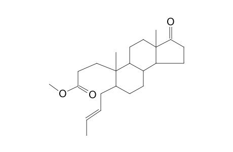 5-(2-Butenyl)-17-oxo-4-nor-3,5-seco-5.alpha.-androstan-3-oic acid, methyl ester