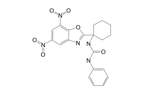 N-[1-(5,7-DINITRO-1,3-BENZOXAZOL-2-YL)-CYCLOHEXYL]-N'-PHENYLUREA