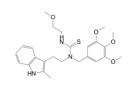 N'-(2-methoxyethyl)-N-[2-(2-methyl-1H-indol-3-yl)ethyl]-N-(3,4,5-trimethoxybenzyl)thiourea