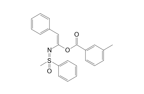 (E)-N-[2-Phenylvinyl-2-(3-methyl-benzoyloxy)]-S-methyl-S-phenylsulfoximine