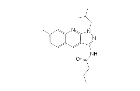 N-(1-isobutyl-7-methyl-1H-pyrazolo[3,4-b]quinolin-3-yl)butanamide
