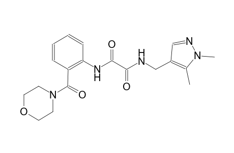 ethanediamide, N~1~-[(1,5-dimethyl-1H-pyrazol-4-yl)methyl]-N~2~-[2-(4-morpholinylcarbonyl)phenyl]-