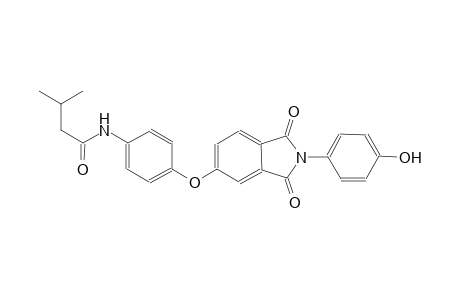 N-(4-{[2-(4-hydroxyphenyl)-1,3-dioxo-2,3-dihydro-1H-isoindol-5-yl]oxy}phenyl)-3-methylbutanamide