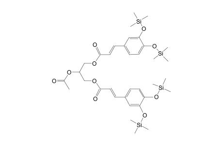 Glycerol <2-acetyl-1,3-dicaffeoyl->, tetra-TMS