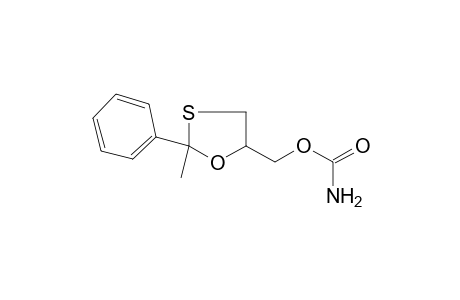 2-methyl-2-phenyl-1,3-oxathiolane--5-methanol, carbamate