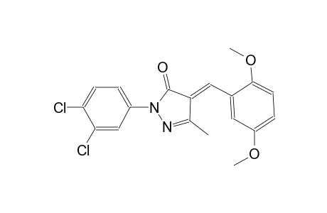 (4E)-2-(3,4-dichlorophenyl)-4-(2,5-dimethoxybenzylidene)-5-methyl-2,4-dihydro-3H-pyrazol-3-one