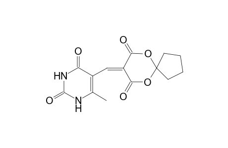 5-[2'-(4",6"-Dioxo-2",2"-tetramethylene-[1,3]dioxan-5"-yl)methyidene]-6-methyl-1,2,3,4-tetrahydropyrimidine-2,4-dione