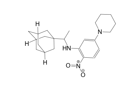 tricyclo[3.3.1.1~3,7~]decane-1-methanamine, alpha-methyl-N-[2-nitro-5-(1-piperidinyl)phenyl]-