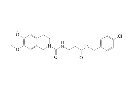 2(1H)-isoquinolinecarboxamide, N-[3-[[(4-chlorophenyl)methyl]amino]-3-oxopropyl]-3,4-dihydro-6,7-dimethoxy-