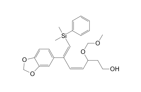 (4Z,6Z)-6-(1,3-benzodioxol-5-yl)-7-[dimethyl(phenyl)silyl]-3-(methoxymethoxy)-1-hepta-4,6-dienol