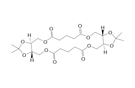 (3aS,12aS,15aS,24aS)-2,2,14,14-tetramethyldodecahydrobis[1,3]dioxolo[4,5-c:4',5'-n][1,6,12,17]tetraoxacyclodocosine-6,10,18,22(7H,19H)-tetraone