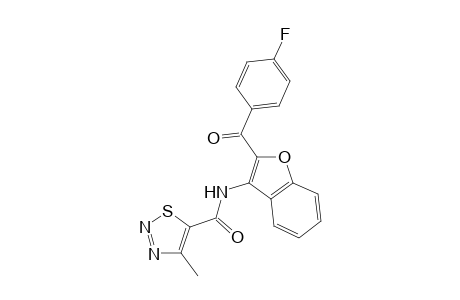 N-{2-[(4-fluorophenyl)carbonyl]-1-benzofuran-3-yl}-4-methyl-1,2,3-thiadiazole-5-carboxamide