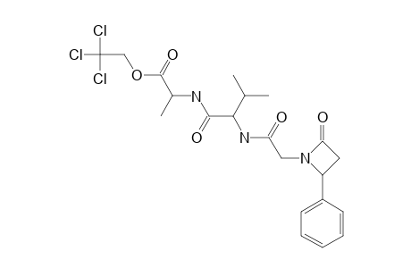 [2-[(R)-2-OXO-4-PHENYLAZETIDIN-1-YL]-ACETYL]-L-VALYL-L-ALANINE-2,2,2-TRICHLOROETHYLESTER