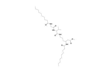 L-Valinamide, N-(1-oxodecyl)glycyl-N-[6-methoxy-6-oxo-4-[(1-oxodecyl)amino]hexyl]-, (S)-