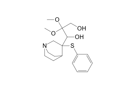 2,2-Dimethoxy-1-(3-phenylsulfanyl-1-azabicyclo[2.2.2]octan-3-yl)propane-1,3-diol